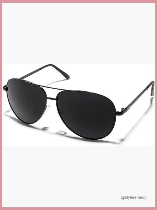 Metal Frame Aviator Sunglasses, Oversized UV400 Lenses, Shatterproof main image 7